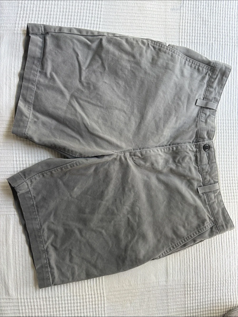 Dockers Men's Gray Flat Front Cotton Shorts
